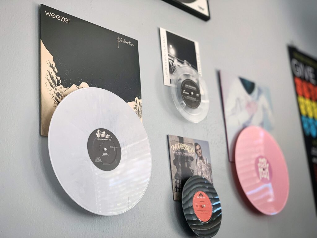 Create a Wall of Vinyl Records