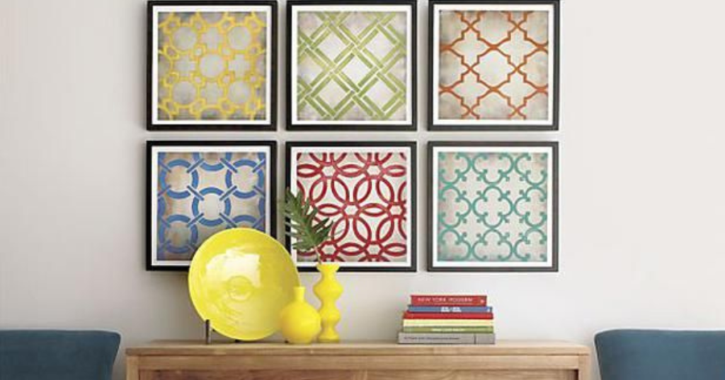 Framed Wallpaper or Wrapping Paper Art