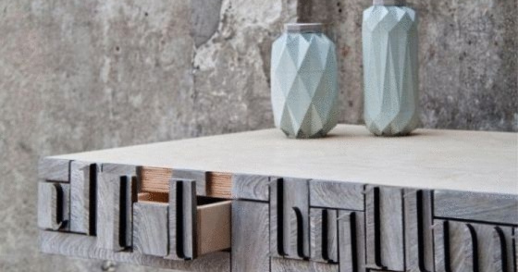 Upcycled Materials (Wood, Crates, Tiles)